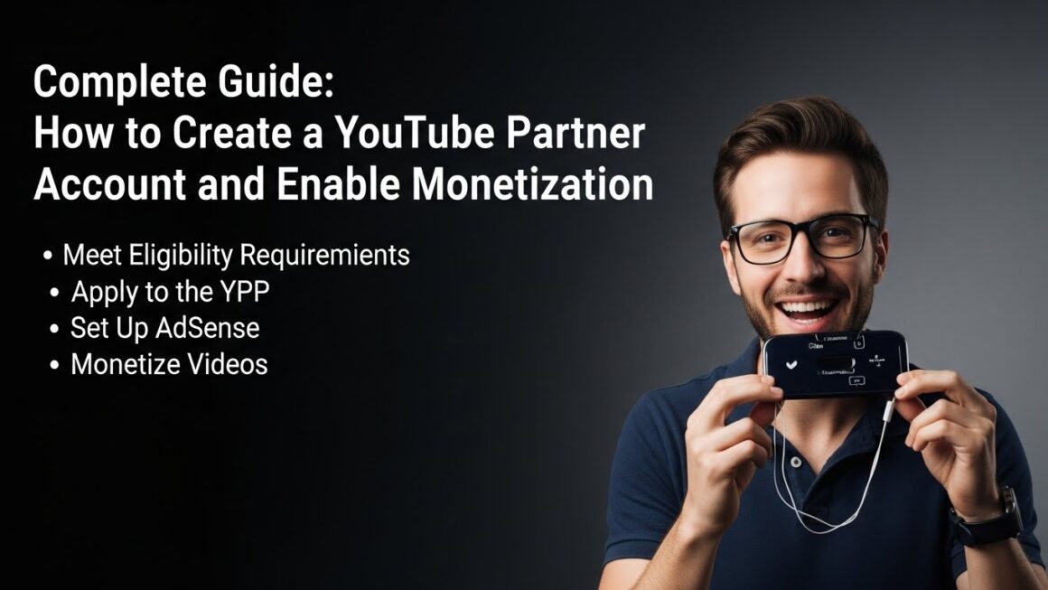 Guia Completo: Como Criar uma Conta de Parceiro no YouTube e Ativar a Monetização