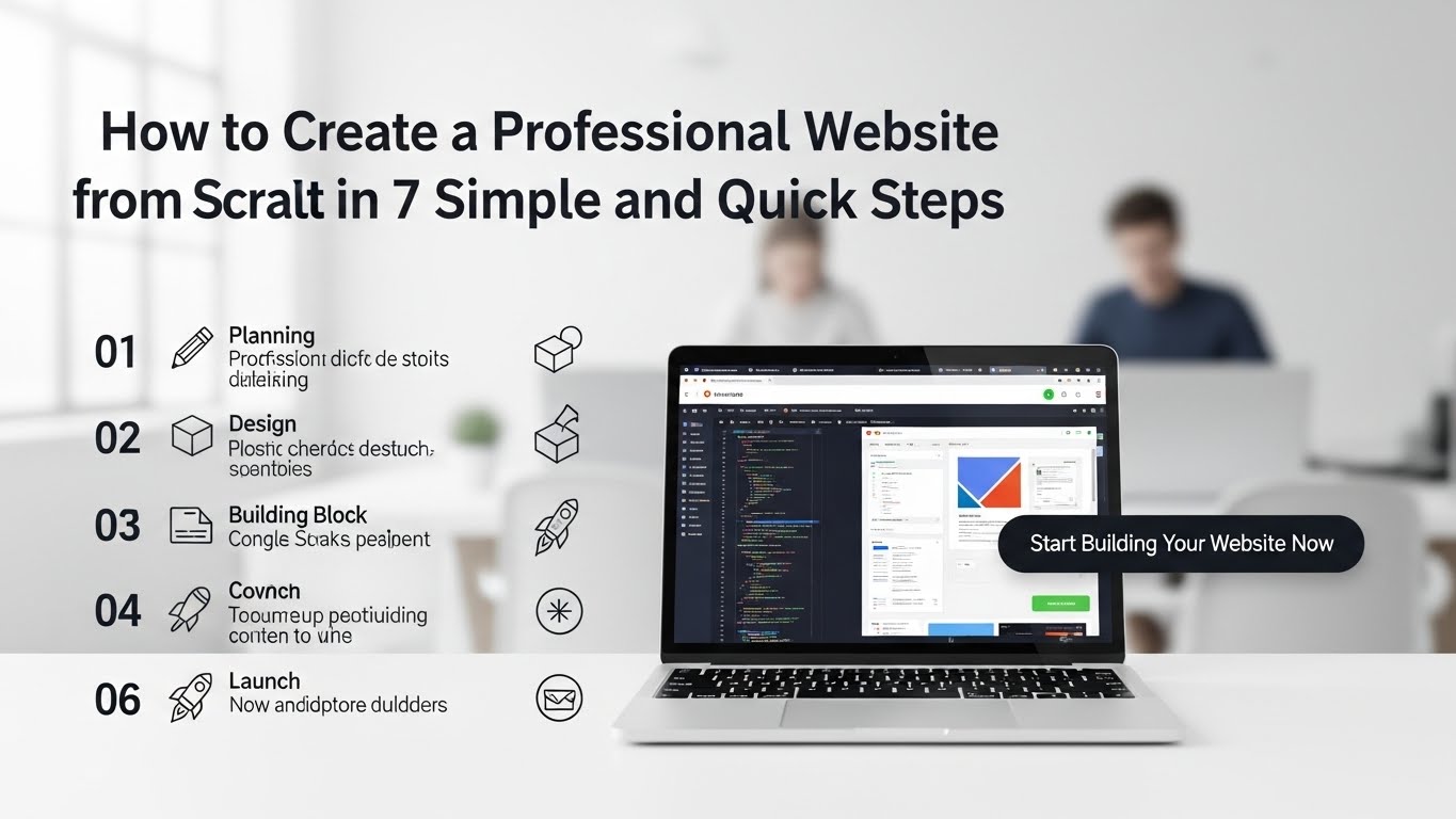 Como Criar um Site Profissional do Zero em 7 Passos Simples e Rápidos