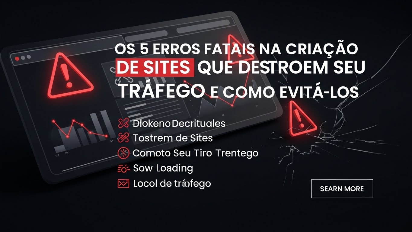 Os 5 Erros Fatais na Criação de Sites Que Destroem Seu Tráfego e Como Evitá-los