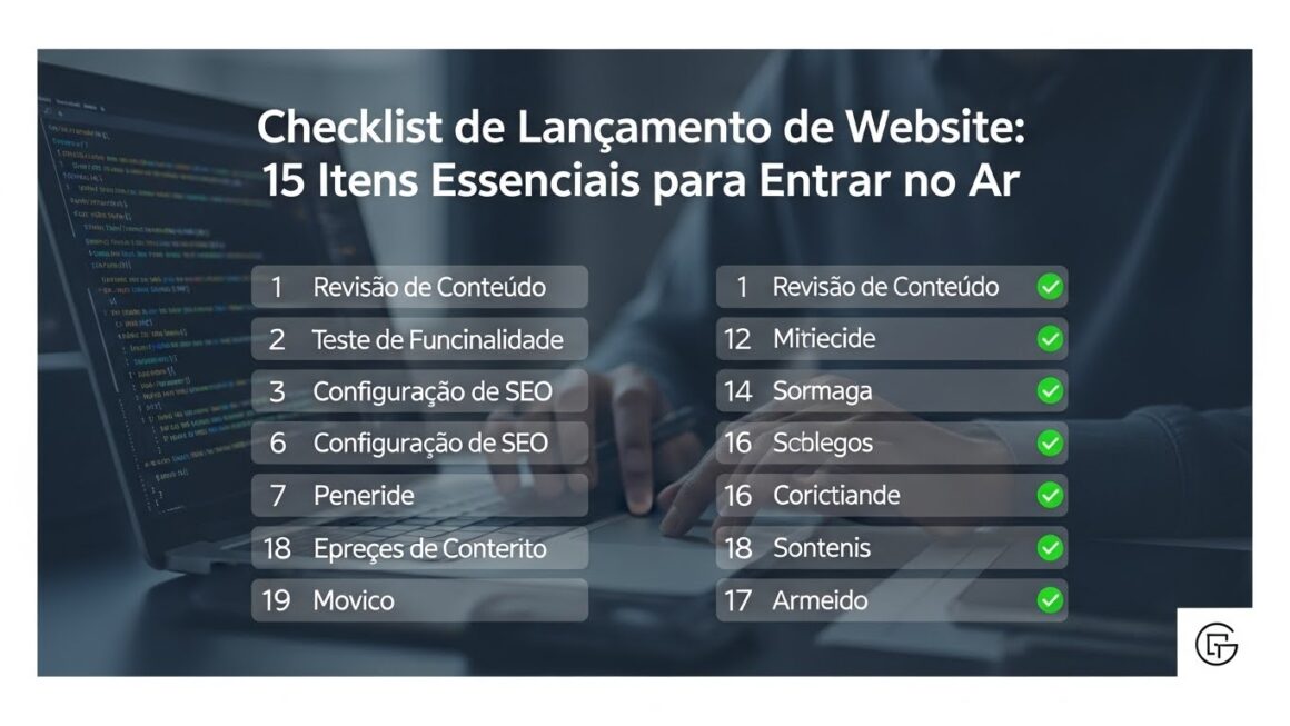 Checklist de Lançamento de Site: 15 Itens Essenciais para Ir ao Ar
