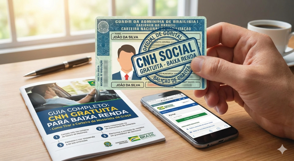 CNH Gratuita para Baixa Renda: Guia Completo de Como Tirar a Carteira de Motorista de Graça